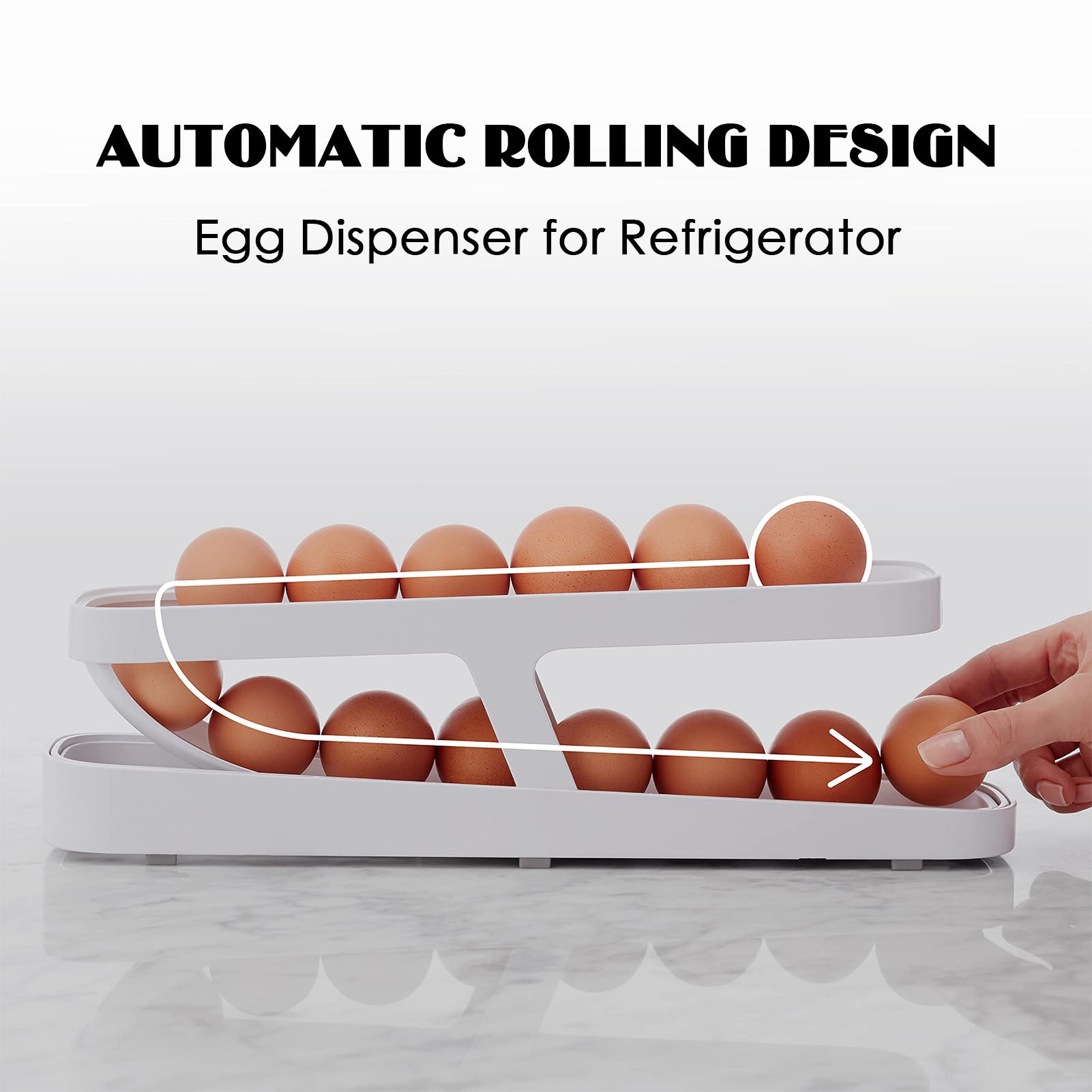 Egg Rack Holder and Dispenser - Useful Kitchen Gadgets