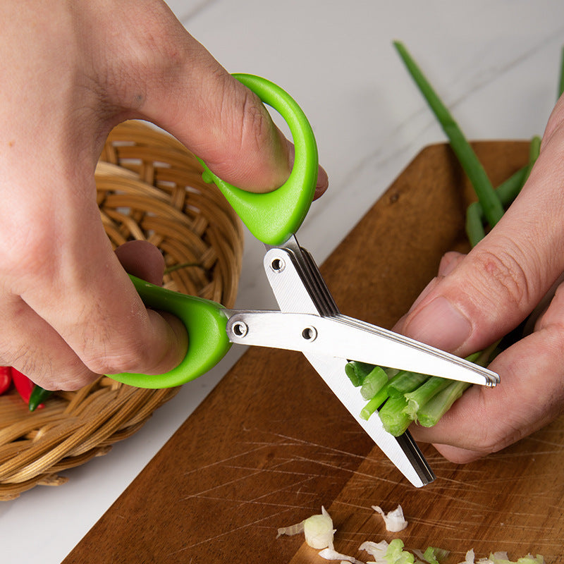 Multi-blade Scissors for cutting vegetables - Useful Kitchen Gadgets