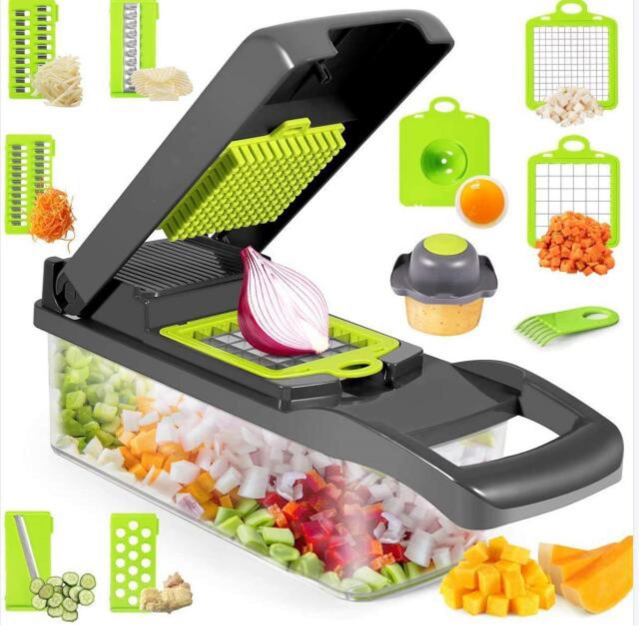 12 In 1  Vegetable Slicer for easy Kitchen use - Useful Kitchen Gadgets