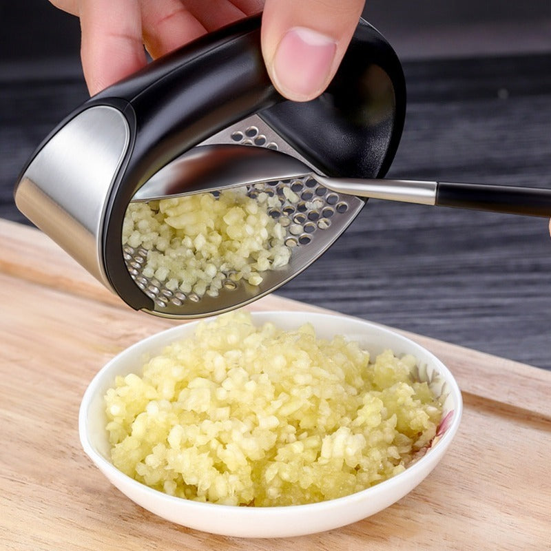 Amazing Stainless Steel Garlic Press - Useful Kitchen Gadgets