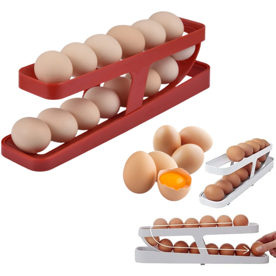 Egg Rack Holder and Dispenser - Useful Kitchen Gadgets