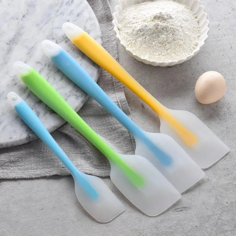 Mini Translucent Silicone Spatula - Heat-Resistant Baking & Decorating Tool