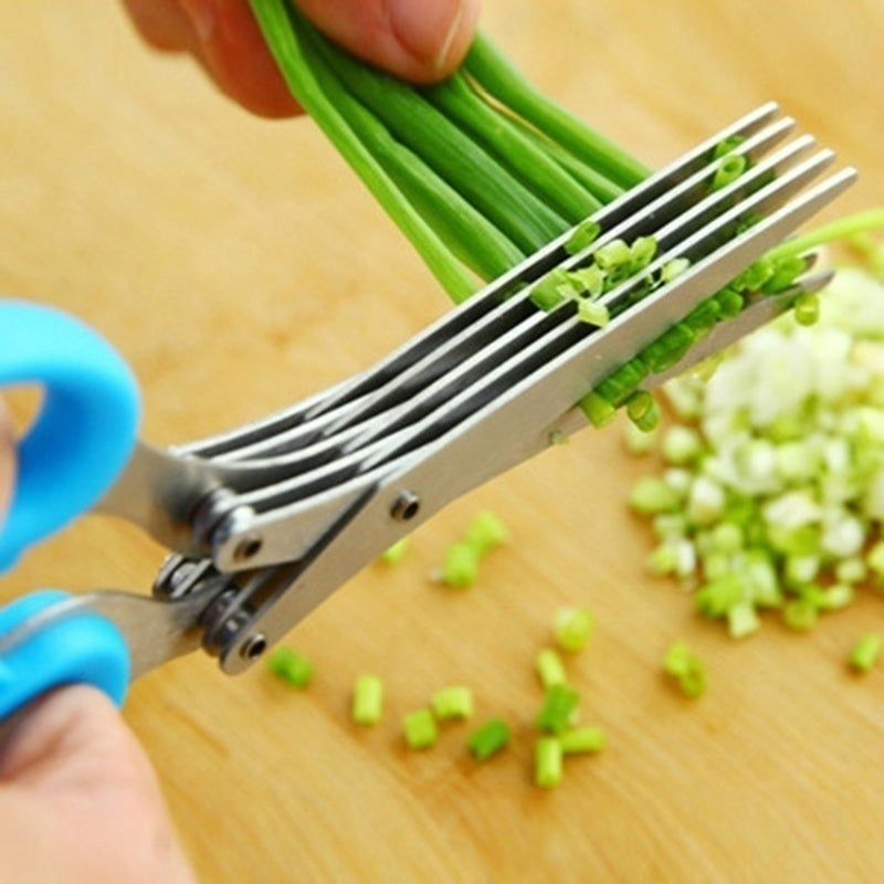 Multi-blade Scissors for cutting vegetables - Useful Kitchen Gadgets